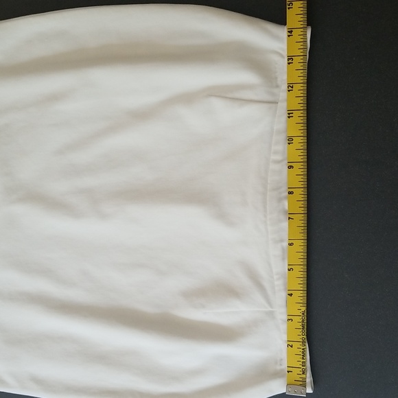 Burberry White Lined Pencil Skirt - Picture 5 of 11